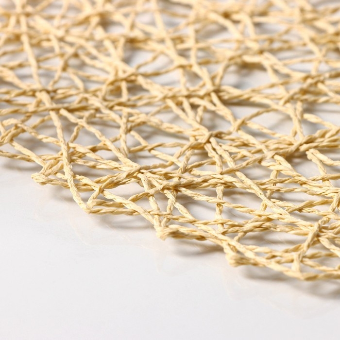 Салфетки сервировочные на стол Доляна «Одуванчик», 4 шт, d=38 см, цвет бежевый Салфетки сервировочные на стол Доляна «Одуванчик», 4 шт, d=38 см, цвет бежевый