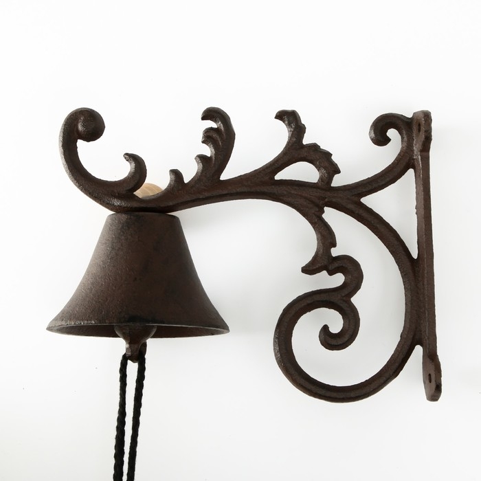 Колокол сувенирный чугун  Колокол сувенирный чугун "Растительный узор" 21х10х20 см