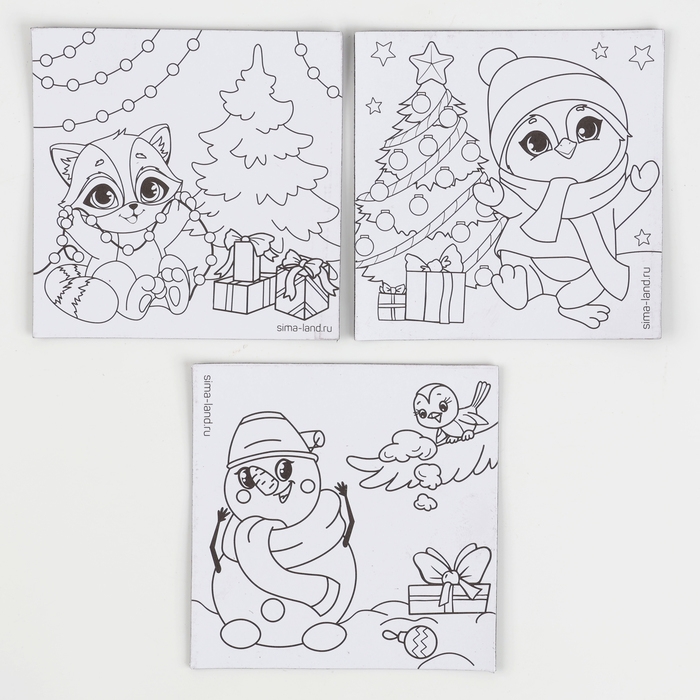 Набор для декорирования магнитов на новый год «Скоро Новый Год!», новогодний набор для творчества
