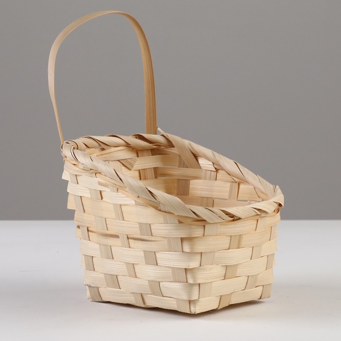 Корзина плетеная, D14 x 13 х H6,5 х 11 х 20 см, бамбук Корзина плетеная, D14 x 13 х H6,5 х 11 х 20 см, бамбук