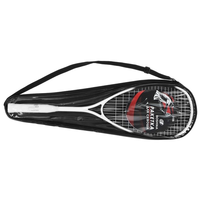 Ракетка для сквоша BOSHIKA, цвет белый Ракетка для сквоша BOSHIKA, цвет белый