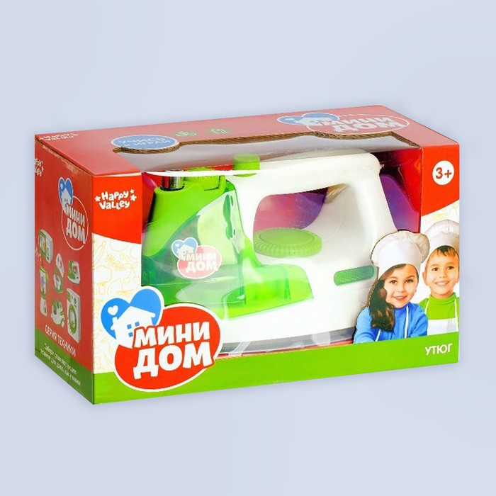 Утюг «Мини-дом», свет, звук, распыляет воду Утюг «Мини-дом», свет, звук, распыляет воду