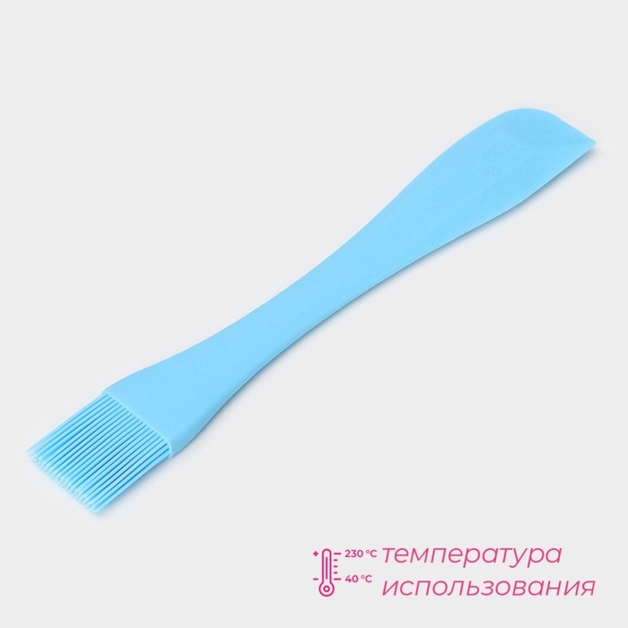 Кисть Доляна «Дуэт», силикон, 26×4×1 см, цвет голубой Кисть Доляна «Дуэт», силикон, 26×4×1 см, цвет голубой