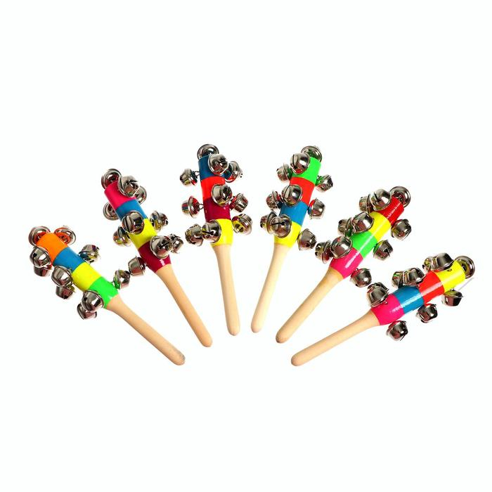 Погремушка с бубенцами, МИКС Погремушка с бубенцами, МИКС