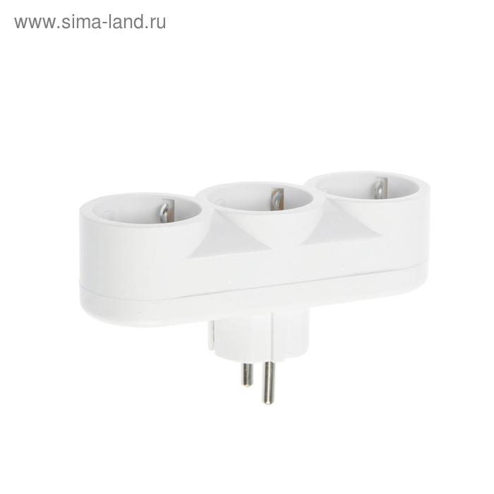 Разветвитель 3 розетки, 16А, с з/к, 220 В, белый, розничная упаковка. Разветвитель 3 розетки, 16А, с з/к, 220 В, белый, розничная упаковка.