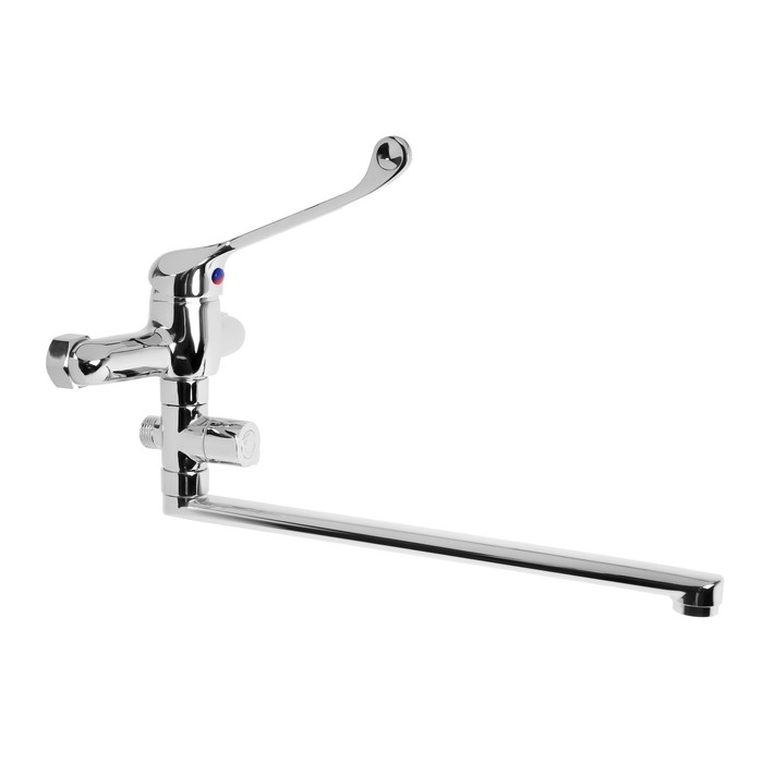 Смеситель для ванны  Смеситель для ванны "ЦС-СМ" ЭП401576.D35, однорычажный, хирургический, излив 350 мм, хром