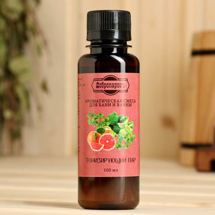 Ароматизатор для бани и ванны Ароматизатор для бани и ванны "Тонизирующий пар" натуральная, 100 мл "Добропаровъ"
