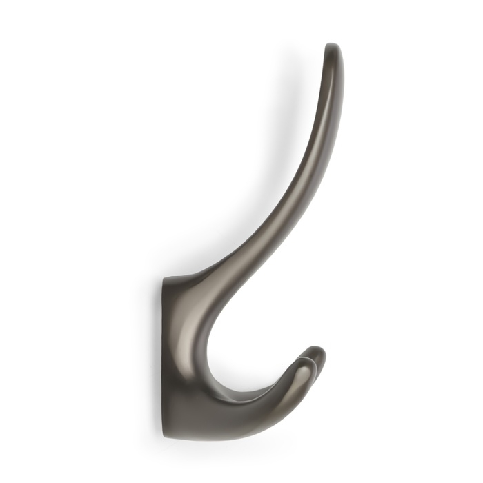 Крючок мебельный CAPPIO HOOK, трехрожковый, графит Крючок мебельный CAPPIO HOOK, трехрожковый, графит