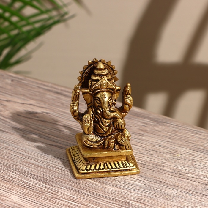 Сувенир Сувенир "Ганеша" латунь 7 см