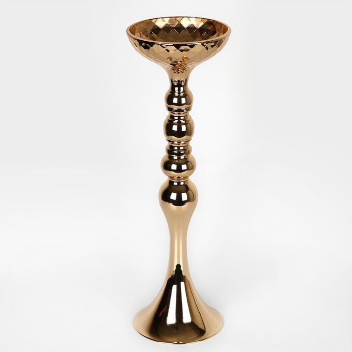 Подсвечник металл на 1 свечу «Ричард» цвет золото 12.5 х 12.5 х 44 см Подсвечник металл на 1 свечу «Ричард» цвет золото 12.5 х 12.5 х 44 см