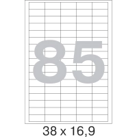 Этикетки самоклеящиеся Promega Label Premium 38х16,9мм 85шт/л А4 (100л/уп)