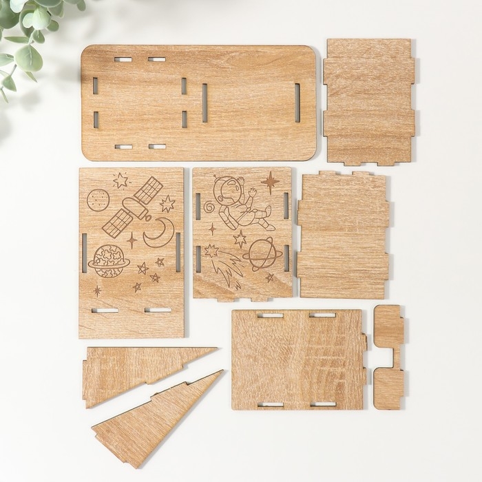 Органайзер настольный Органайзер настольный "Космонавт" 18х12,5х9 см (набор 9 деталей)