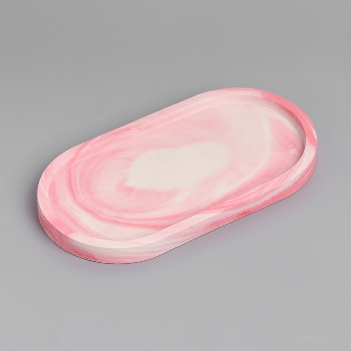 Набор свечей на подставке  Набор свечей на подставке "Мужчина и женщина", бело-розовая подставка