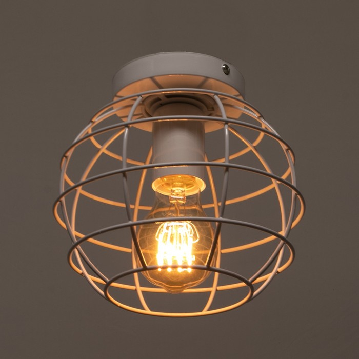 Люстра  Люстра "Нола" 1х60Вт E27 белый 16х16х18 см BayerLux