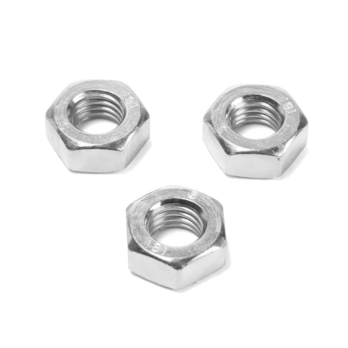 Гайка ТУНДРА, шестигранная, DIN 934, класс прочности 6, оцинкованная, М10, 5 кг Гайка ТУНДРА, шестигранная, DIN 934, класс прочности 6, оцинкованная, М10, 5 кг