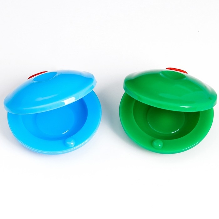 Кастаньеты «Музыка», 2 шт., музыкальный инструмент, цвет МИКС, Крошка Я Кастаньеты «Музыка», 2 шт., музыкальный инструмент, цвет МИКС, Крошка Я