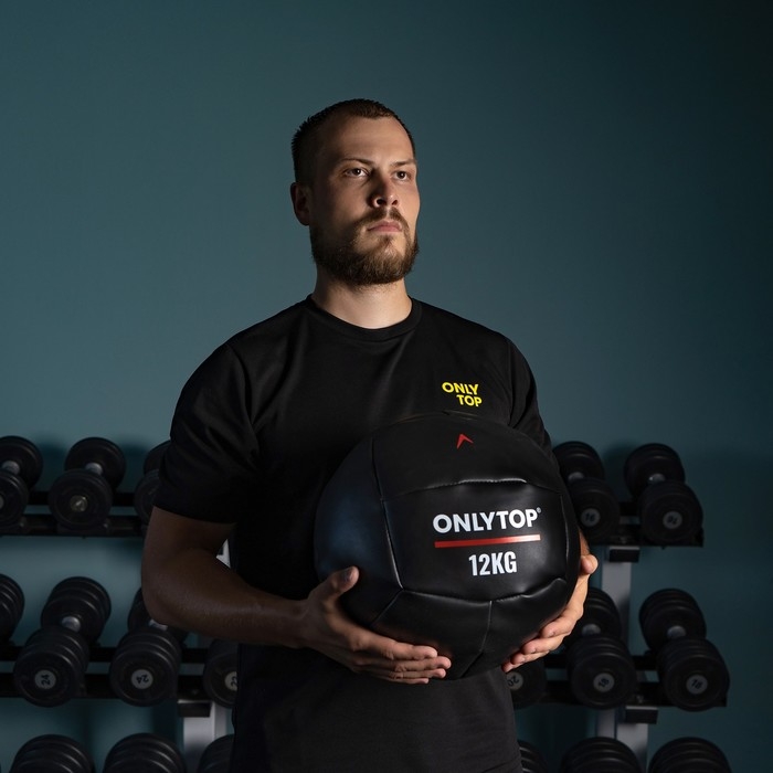 Медицинбол ONLYTOP, 12 кг, d=31 см Медицинбол ONLYTOP, 12 кг, d=31 см