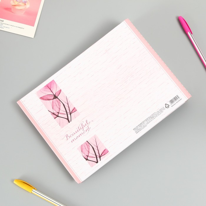 Фотоальбом 25 листов (уголки+кольца)  Фотоальбом 25 листов (уголки+кольца) "Beautiful momemt сердце" 27х19 см