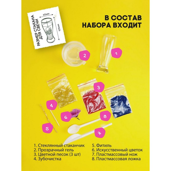 Набор для создания гелевых свечей «Цветочное сияние» Набор для создания гелевых свечей «Цветочное сияние»