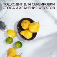 Корзинка для подачи Доляна «Шоко», 18×15×5 см, цвет коричневый