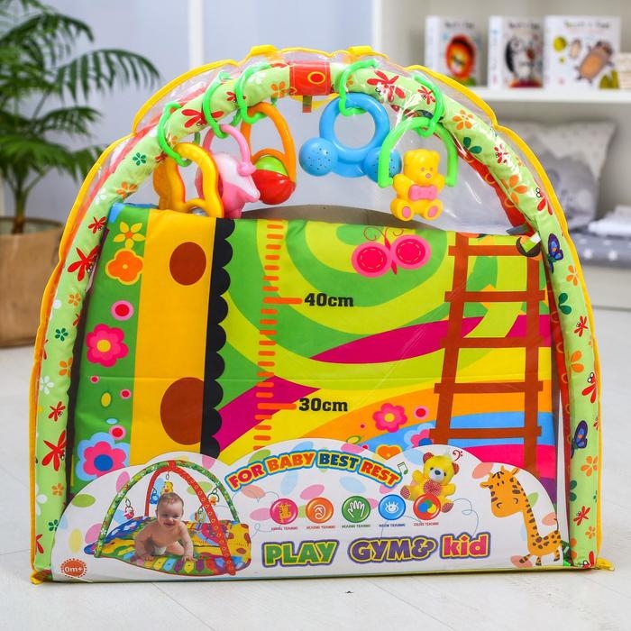 Развивающий коврик с дугами «Жирафик», 83x62 см, Крошка Я Развивающий коврик с дугами «Жирафик», 83x62 см, Крошка Я
