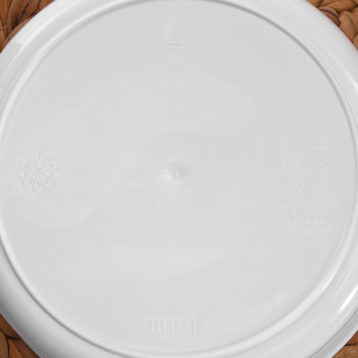 Кастрюля для СВЧ-печи, 1,2 л, рисунок МИКС Кастрюля для СВЧ-печи, 1,2 л, рисунок МИКС