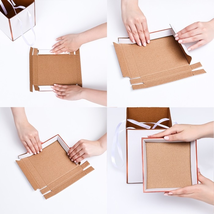 Набор коробок 3 в 1 , золото, 17 х 25 см / 14 х 23 см/ 10 х 18 см Набор коробок 3 в 1 , золото, 17 х 25 см / 14 х 23 см/ 10 х 18 см