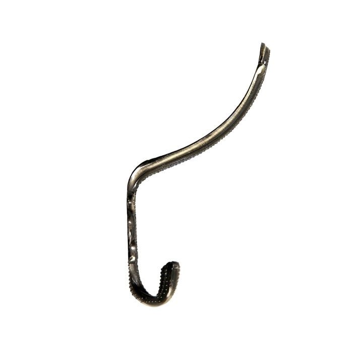 Крючок мебельный ТУНДРА TKT005, трехрожковый, бронза Крючок мебельный ТУНДРА TKT005, трехрожковый, бронза