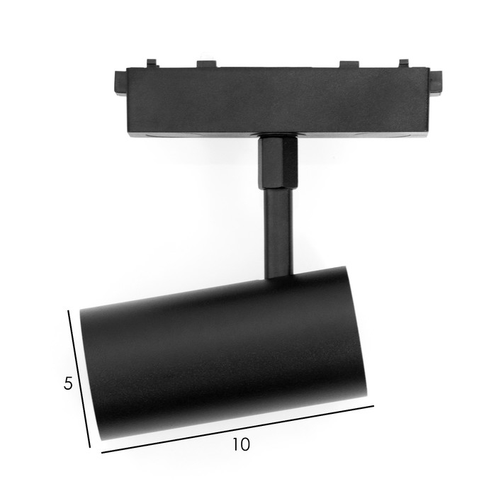 Светильник трековый ULTRA Светильник трековый ULTRA "Цилиндр" LED 10Вт 3000K-5700К CRI90 черный 5х10х16,9 см