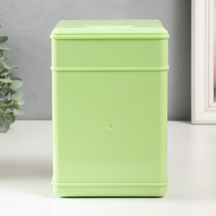 Копилка пластик Копилка пластик "Сейф. Тигрёнок" кодовый замок, звук АА зелёный 13х12х19