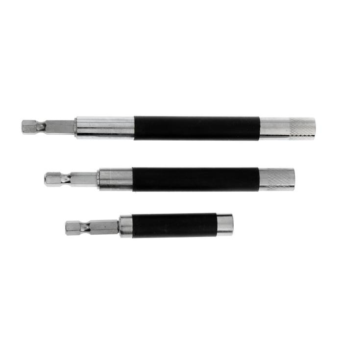 Набор удлинителей для бит ТУНДРА, 80 - 120 - 140 мм, 3 шт. Набор удлинителей для бит ТУНДРА, 80 - 120 - 140 мм, 3 шт.