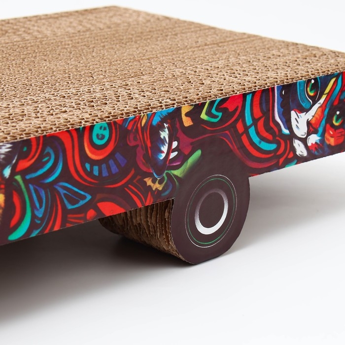 Когтеточка из картона с кошачьей мятой «Графити»