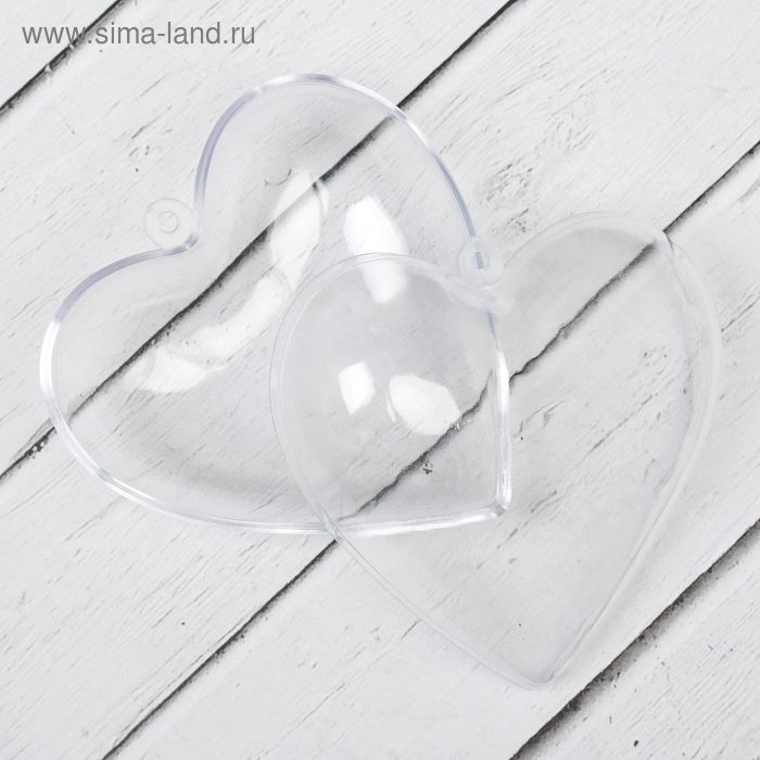 Заготовка - подвеска, раздельные части «Сердце», размер собранной — 8 × 8 × 4,5 см Заготовка - подвеска, раздельные части «Сердце», размер собранной — 8 × 8 × 4,5 см