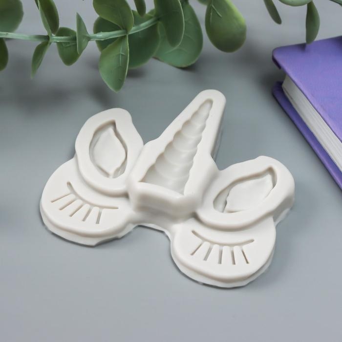 Молд силикон Молд силикон "Спящий единорог" 5 предметов 6,5х6,2х1,1 см