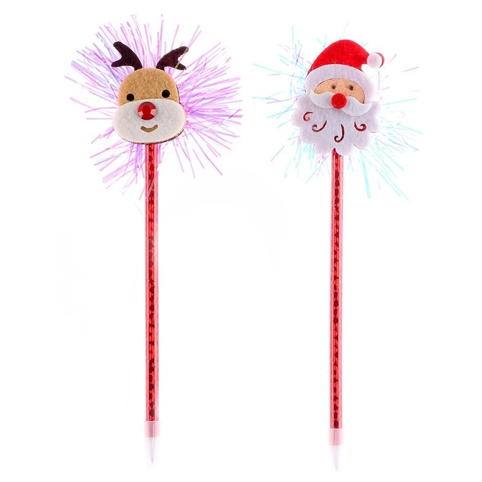 Новый год! Ручка новогодняя, виды МИКС Новый год! Ручка новогодняя, виды МИКС