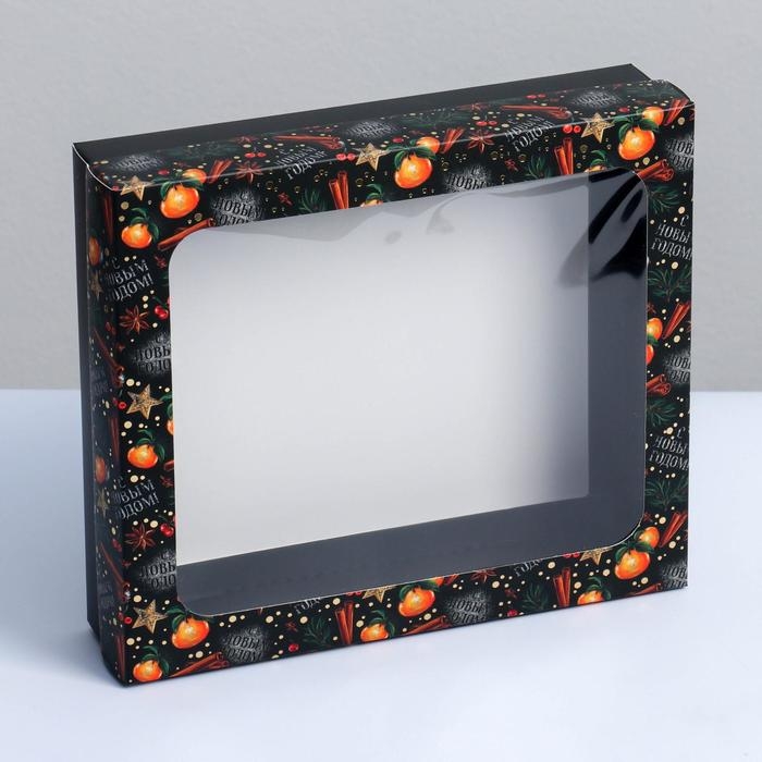 Коробка подарочная новогодняя складная «С Новым Годом!», 23.5 х 20.5 х 5.5 см, Новый год Коробка подарочная новогодняя складная «С Новым Годом!», 23.5 х 20.5 х 5.5 см, Новый год