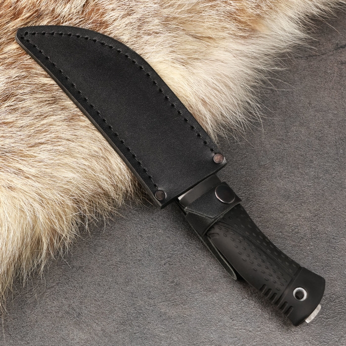 Нож кавказский Нож кавказский "Змей" с ножнами, сталь - 65х13, рукоять - эластрон