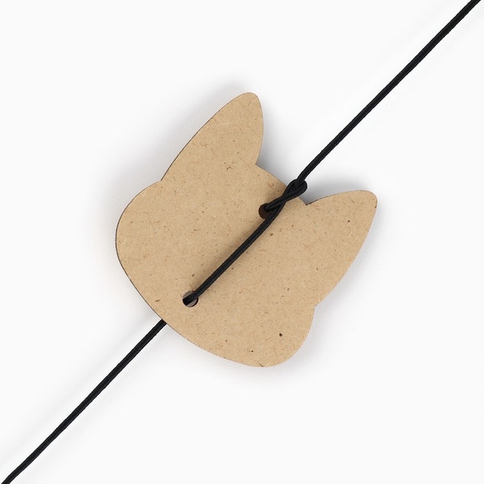 Дразнилка с деревянной подвеской «Мордочка», 4 см Дразнилка с деревянной подвеской «Мордочка», 4 см