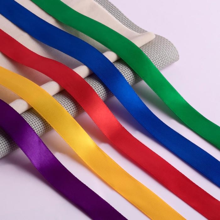 Набор атласных лент «Радуга», 5 шт, размер 1 ленты: 20 мм × 23 ± 1 м Набор атласных лент «Радуга», 5 шт, размер 1 ленты: 20 мм × 23 ± 1 м