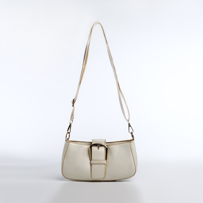 Сумка-багет на молнии, цвет белый Сумка-багет на молнии, цвет белый