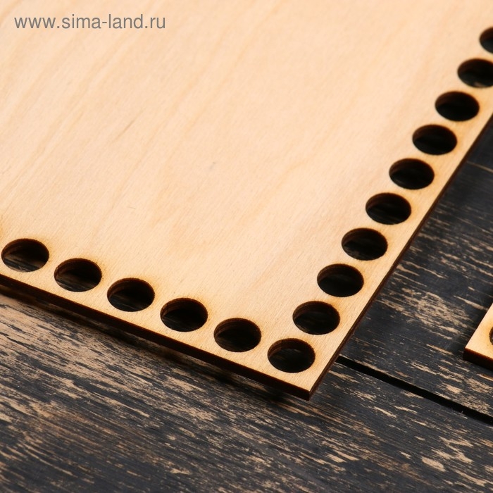 Набор заготовок для вязания Набор заготовок для вязания "Квадрат" (5 в 1), донышко фанера 3 мм, 10/15/20/25/30 см