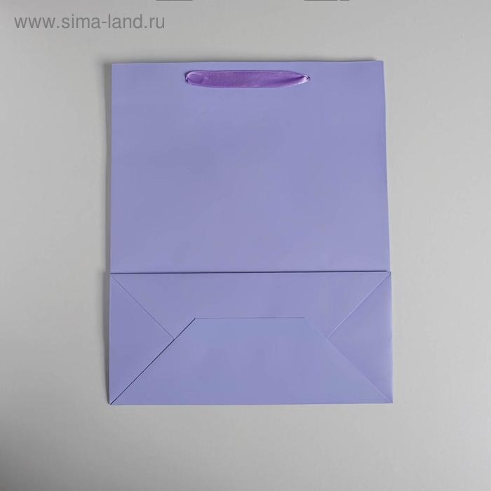 Пакет подарочный, упаковка, &laquo;Сиреневый&raquo;, 26 х 32 х 12 см