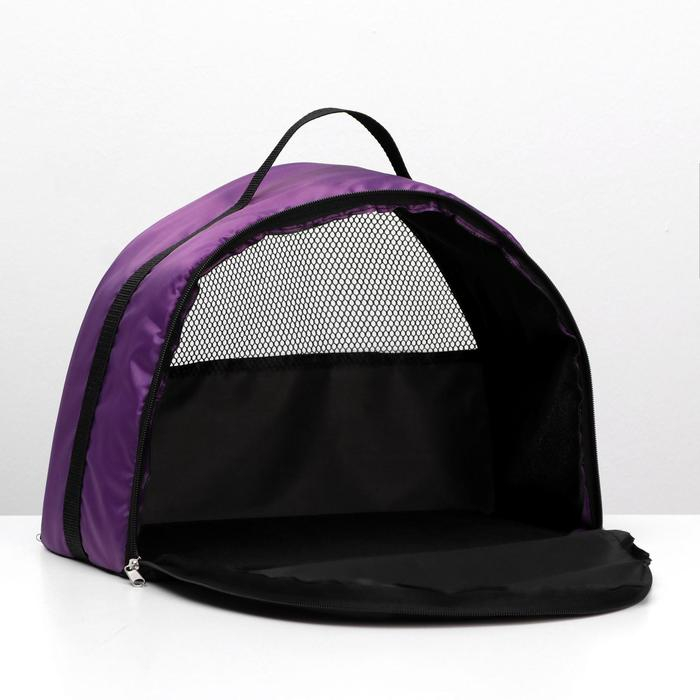 Сумка - переноска для животных, оксфорд, 39 х 19 х 27 см, фиолетовая Сумка - переноска для животных, оксфорд, 39 х 19 х 27 см, фиолетовая