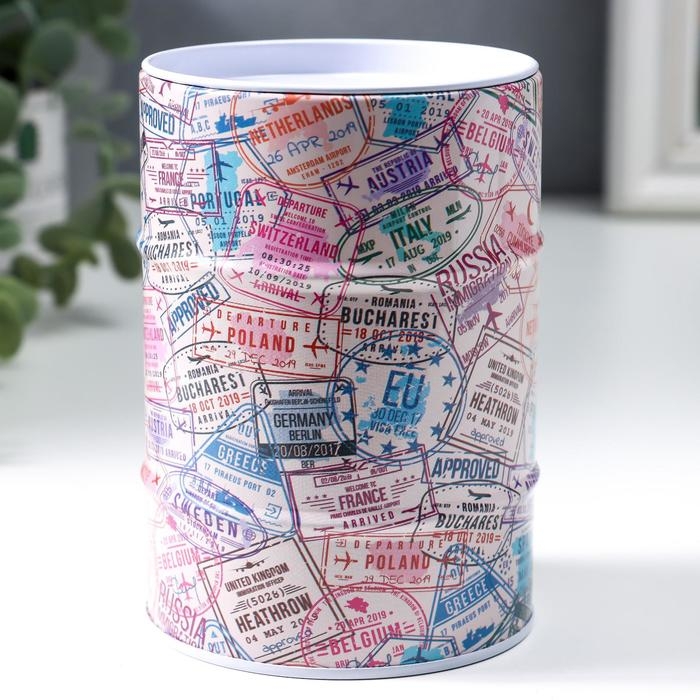 Копилка металл банка Копилка металл банка "Большое путешествие" 12х8х8 см