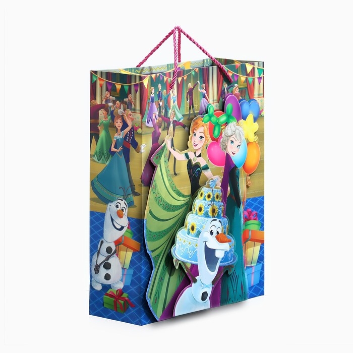 Пакет подарочный 3Д 40х31х11.5 см, Холодное сердце Пакет подарочный 3Д 40х31х11.5 см, Холодное сердце