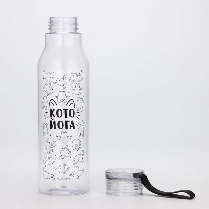 Бутылка для воды «Кото йога», 600 мл Бутылка для воды «Кото йога», 600 мл