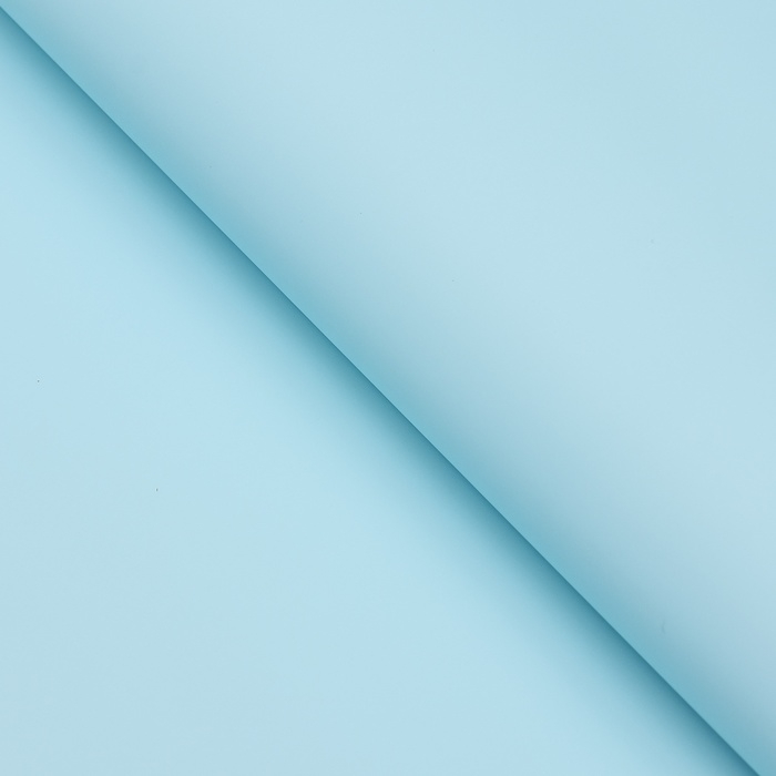 Пленка для цветов тонированная, матовая, голубой, 0,5 х 10 м ±1 см, 65 мкм