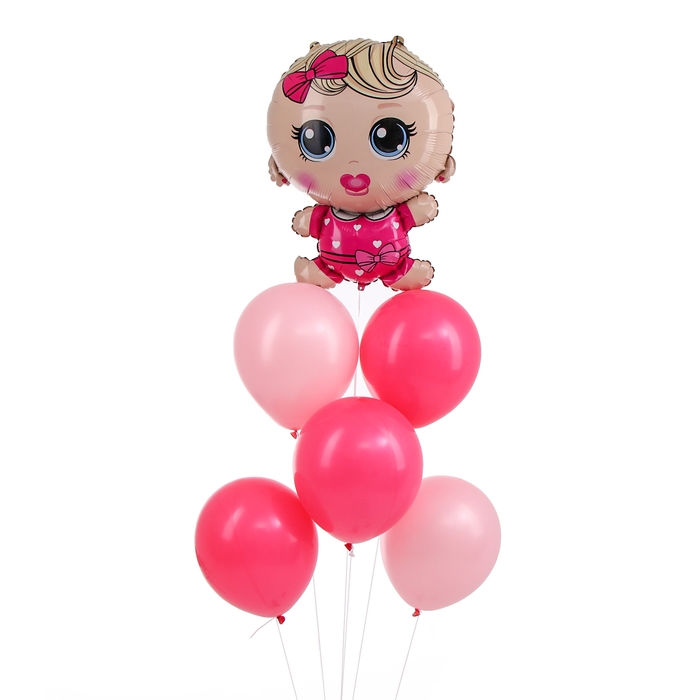 Набор воздушных шаров «Mini Princess», фольга, латекс, 6 шт. Набор воздушных шаров «Mini Princess», фольга, латекс, 6 шт.