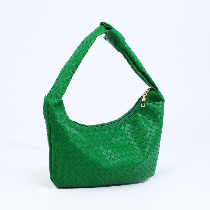 Сумка-багет на молнии, цвет зелёный Сумка-багет на молнии, цвет зелёный