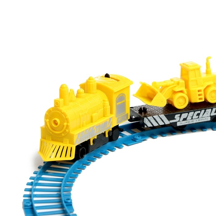 Железная дорога «Строитель», работает от батареек Железная дорога «Строитель», работает от батареек